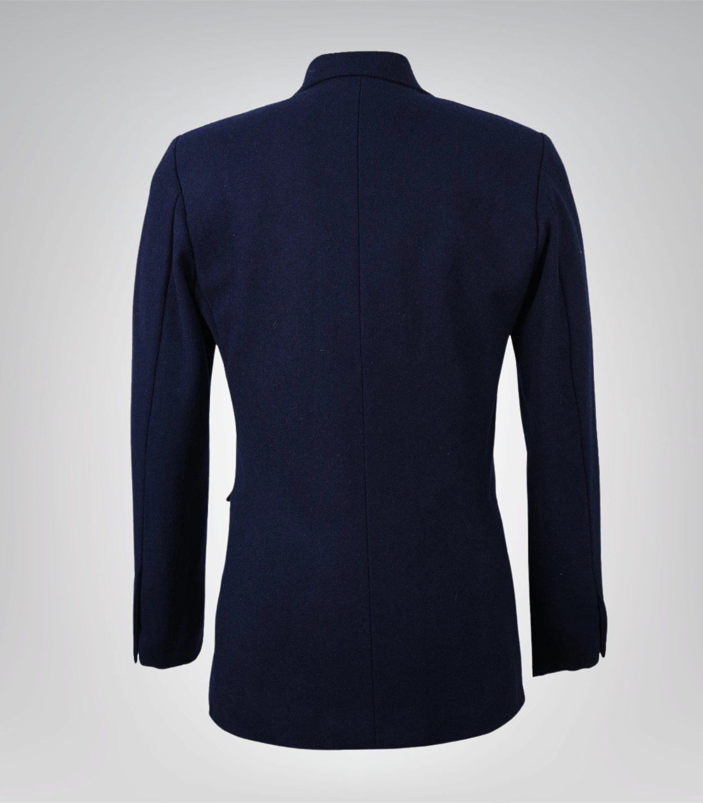 Stylish women’s navy blue wool blend blazer