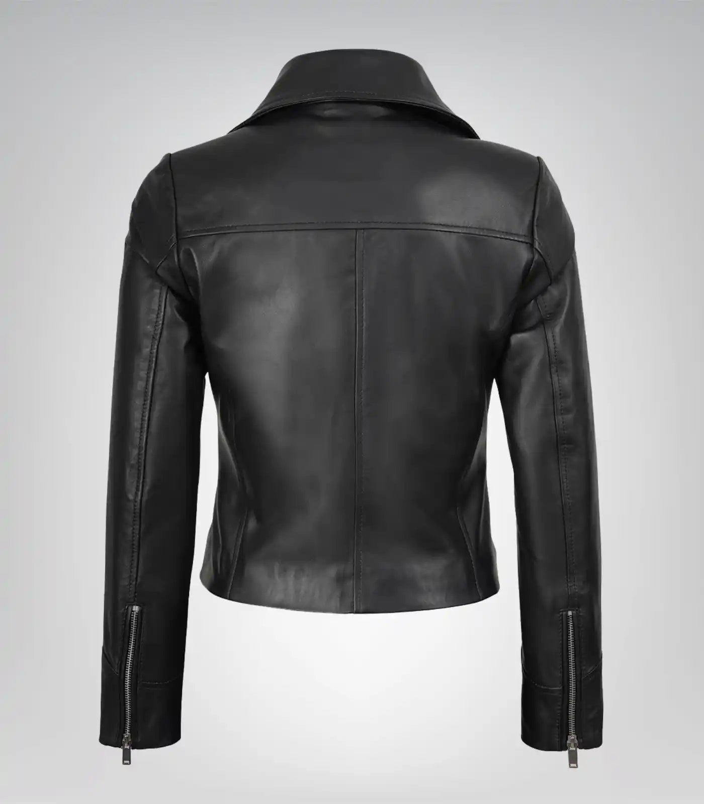 Rita Women’s Genuine Leather Asymmetrical Biker Jacket