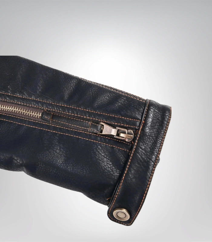 Cafe Racer Leather Jacket