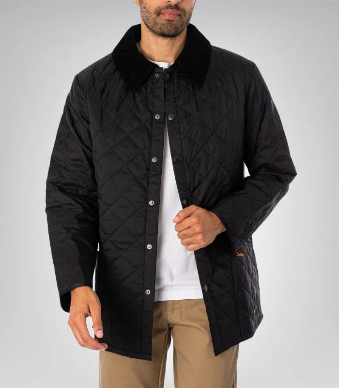 Barbour Liddesdale Quilted Jacket – Classic Black Lightweight Outerwear