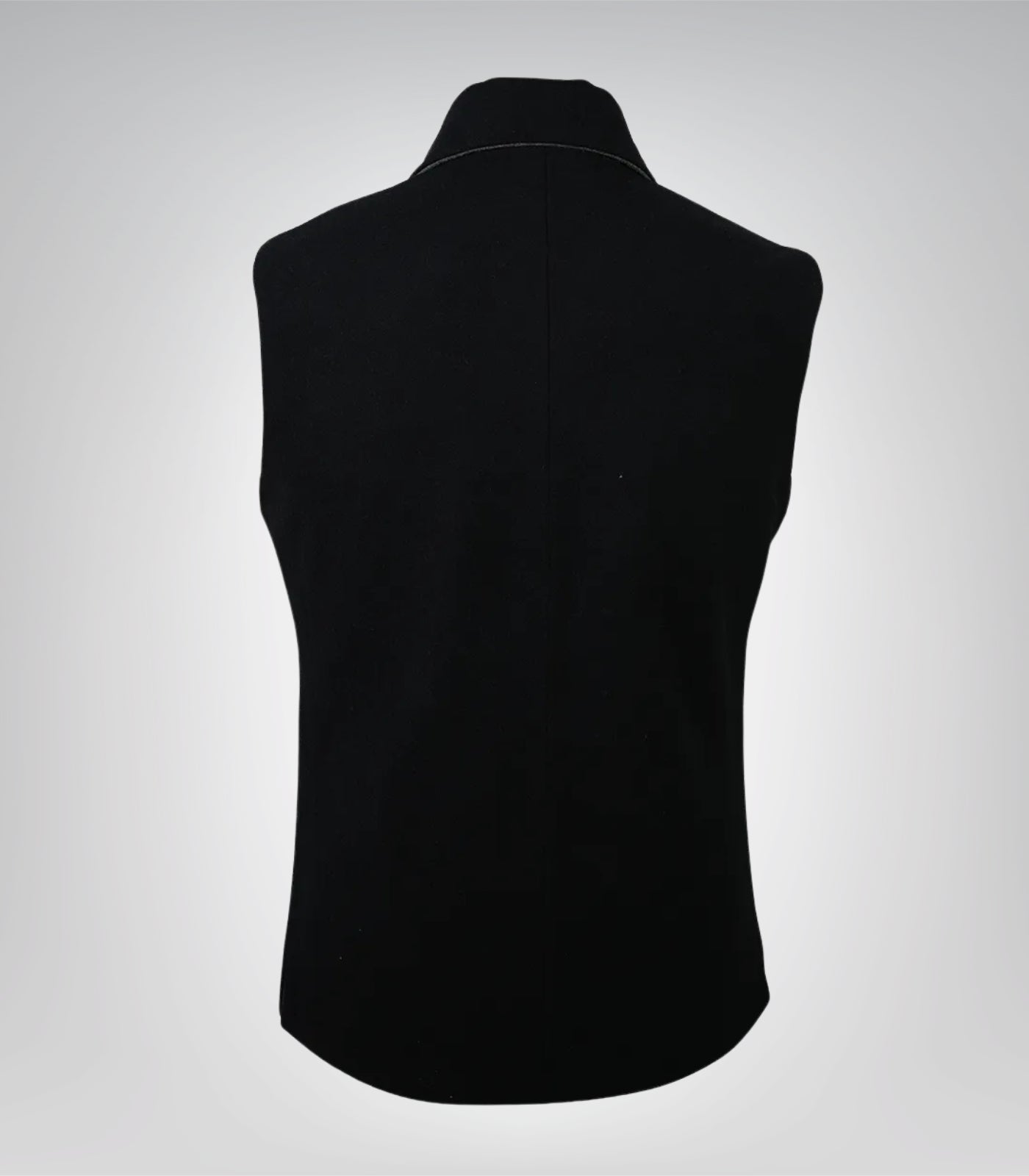 Lester Men Black and Gray Reversible Wool Vest