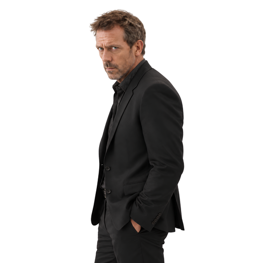 Buy The Wanted Man Hugh Laurie Black Blazer Now