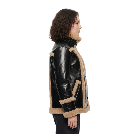 Buy the Master of None Lena Waithe Shearling Leather Jacket Now