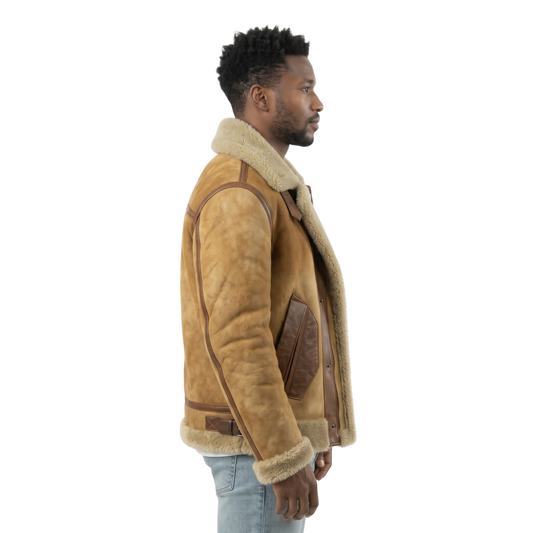Buy the Vintage Brown B3 Aviator Leather Bomber Jacket Now