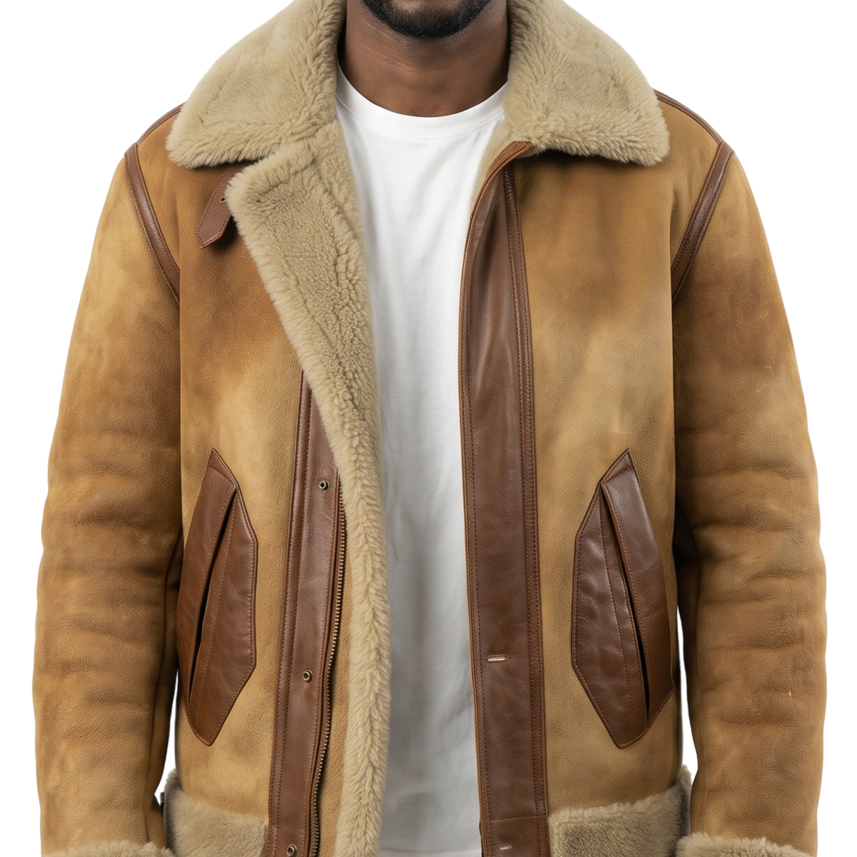Sale Live on Vintage Brown B3 Aviator Leather Bomber Jacket
