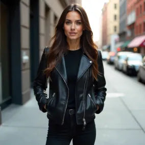 Women Black Leather Jackets