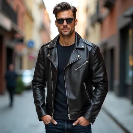 Mens Black Leather Jackets - CraftLine Leathers