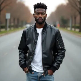 Mens Bomber Leather Jackets