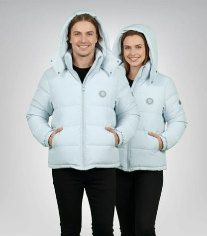 Trapstar Irongate baby blue puffer jacket – detachable hood edition