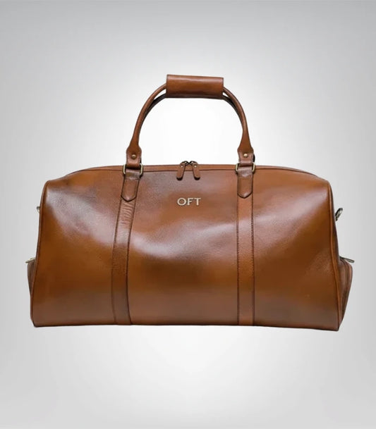 Prestige vintage leather duffle bag for men – travel and gym style