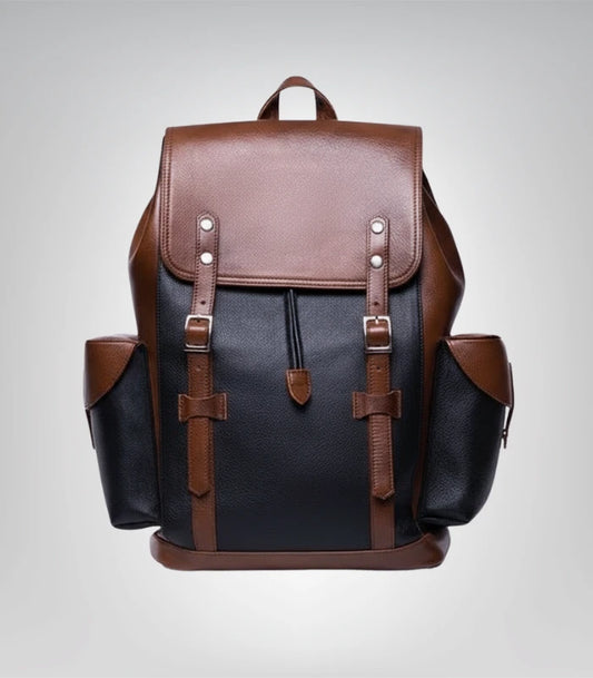 Urban vintage leather backpack for men – classic travel design
