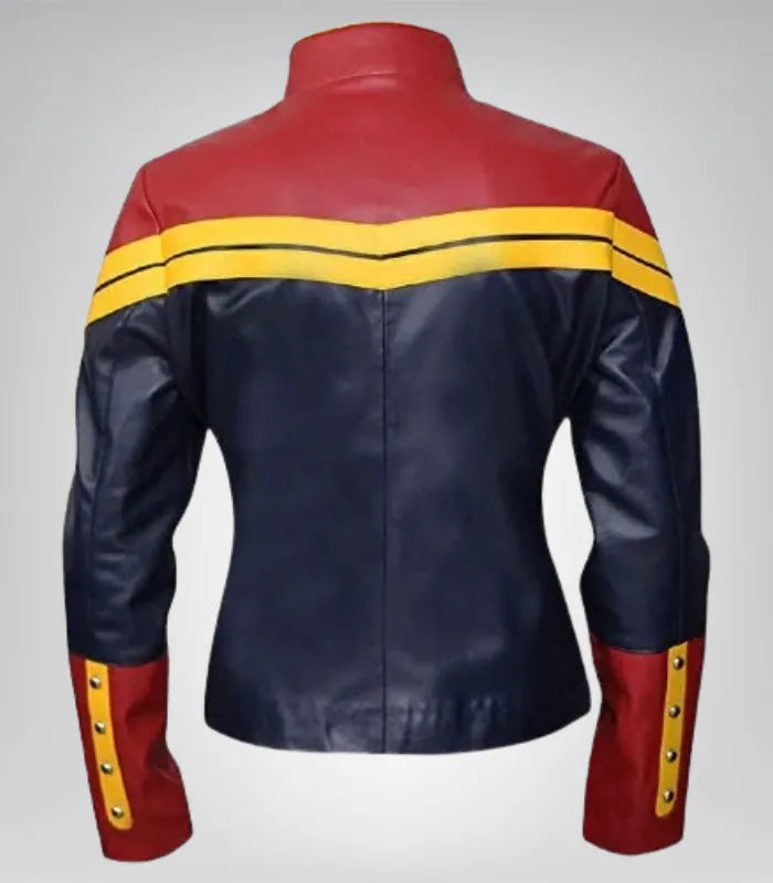 Men’s/women’s Captain Marvel leather cosplay costume – premium design