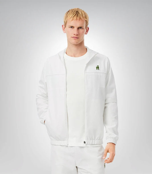 Premium Lacoste x Novak Djokovic 2025 jacket from tennis collection