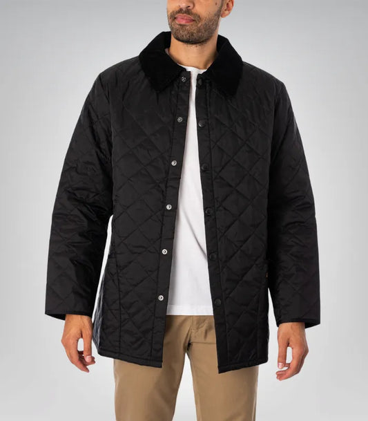 Barbour Liddesdale quilted jacket – classic black lightweight outerwear
