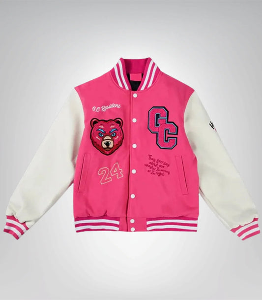 Gag City Inspired Women’s Pink Varsity Jacket