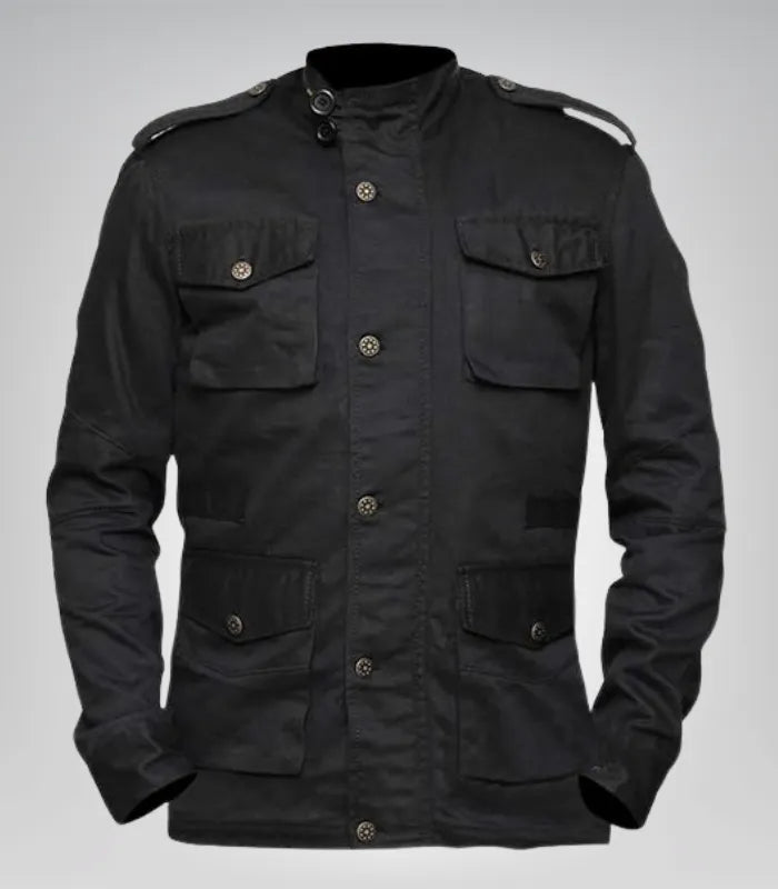 Jon Bernthal Daredevil Inspired Black Jacket – Tactical Cotton Design