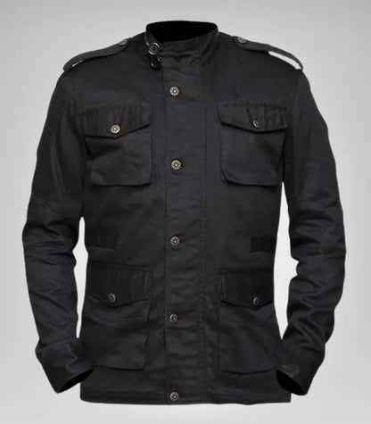 Jon Bernthal Daredevil Inspired Black Jacket – Tactical Cotton Design