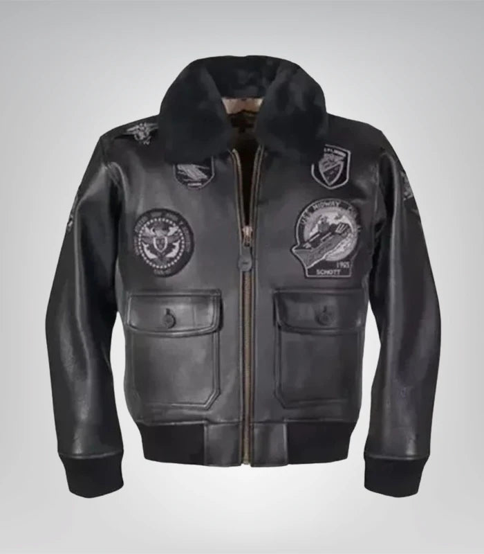G-1 Wings of Gold leather jacket – classic aviator bomber style