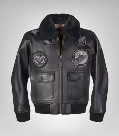 G-1 Wings of Gold leather jacket – classic aviator bomber style
