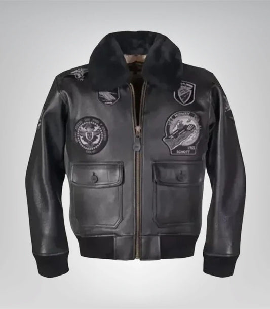 G-1 Wings of Gold leather jacket – classic aviator bomber style