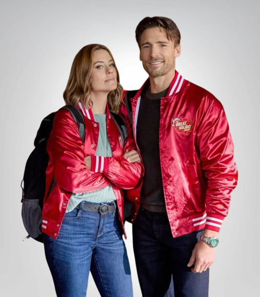 Ashley Williams Inspired Red Jacket – Jingle Bell Run Style