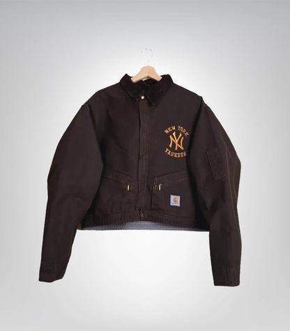 Exclusive Carhartt x NY Yankees women's vintage cropped outerwear