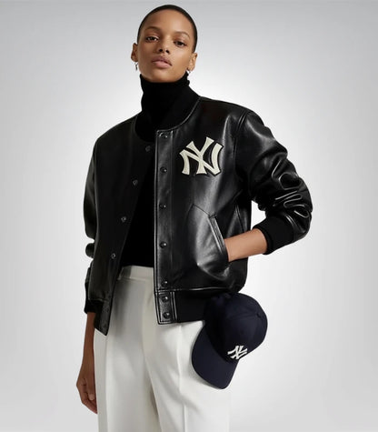 Polo Ralph Lauren Yankees leather jacket – iconic varsity style