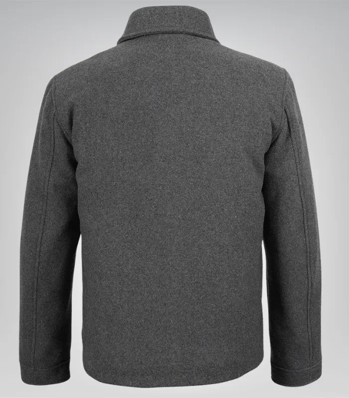 Tailored Men’s Gray Wool-Blend Jacket – Kevin’s Classic Winter Outerwear