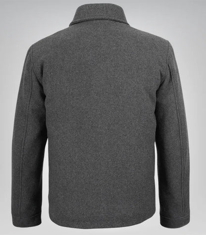Tailored Men’s Gray Wool-Blend Jacket – Kevin’s Classic Winter Outerwear
