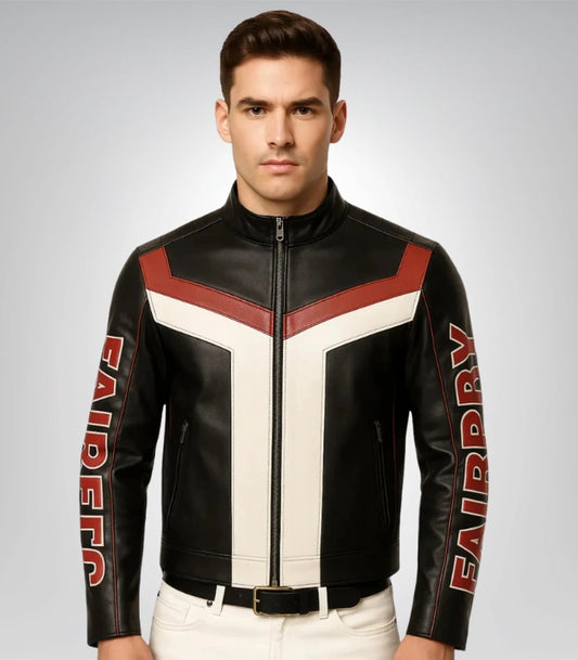 Mr. Terrific Fair Play Leather Jacket Cosplay Halloween Costume