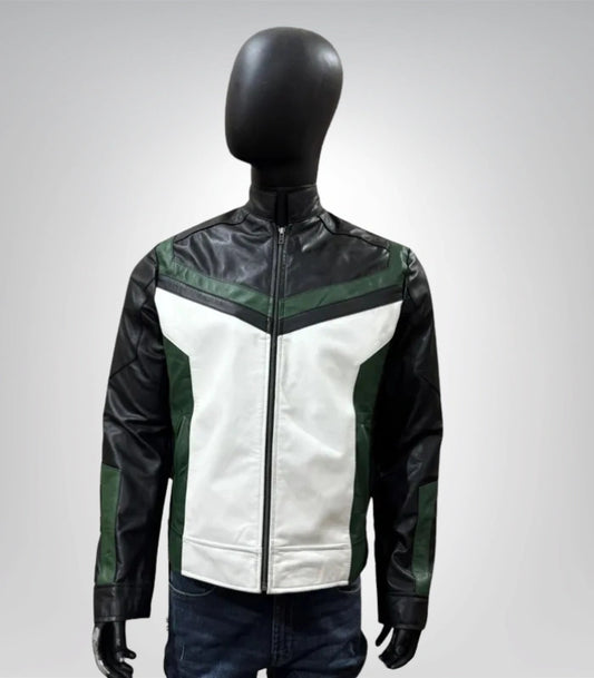 Guy Gardner Green Lantern leather jacket – superhero cosplay outerwear