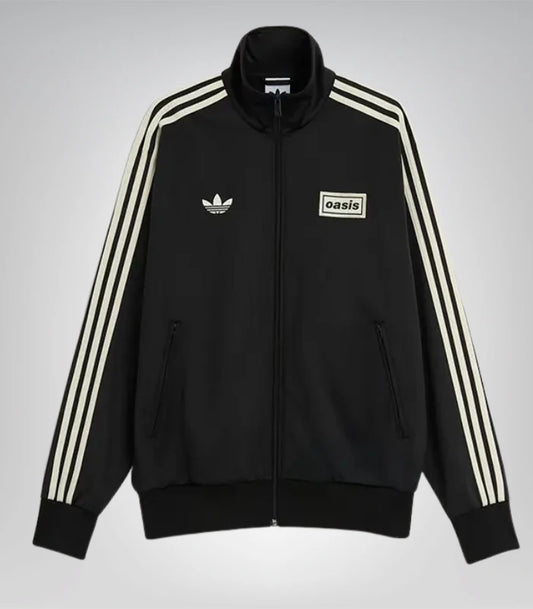 Retro-style Adidas Oasis track jacket with logo details