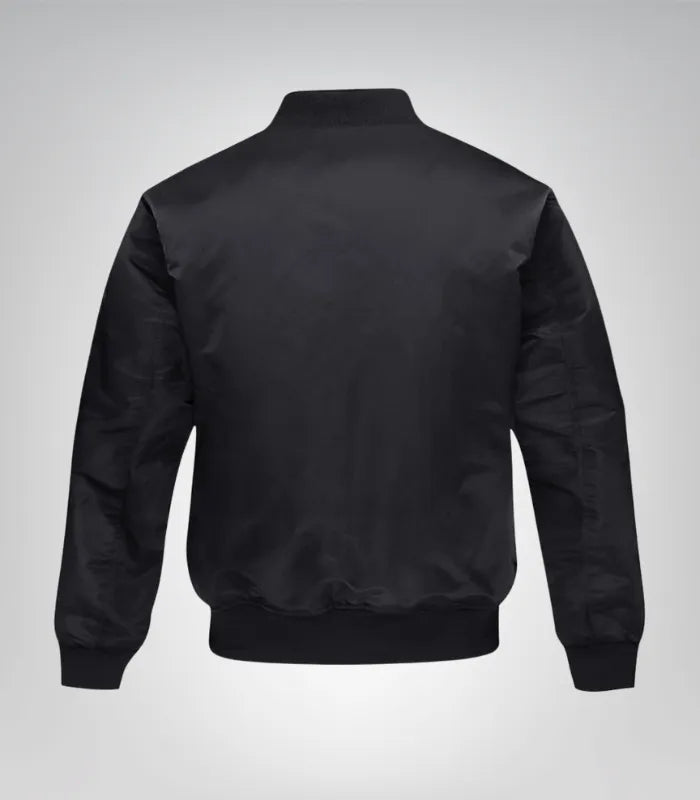 Men’s Premium Quilted Bomber Jacket – Full Zip Pilot Jacket for Work &amp; Casual Wear