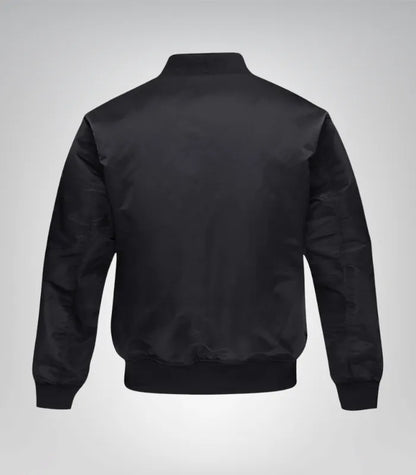 Men’s Premium Quilted Bomber Jacket – Full Zip Pilot Jacket for Work &amp; Casual Wear