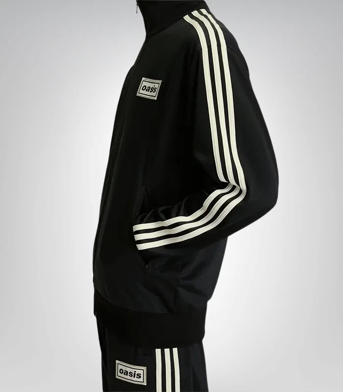 Stylish Adidas Oasis black track jacket for men and women