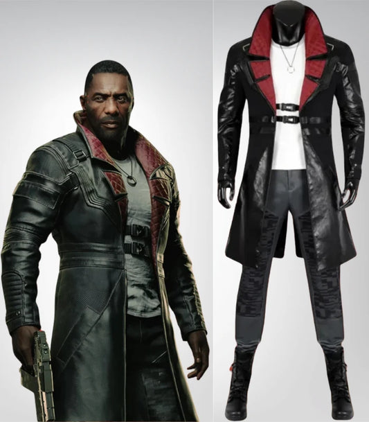 Cyberpunk 2077 Phantom Liberty black coat – Solomon Reed cosplay jacket