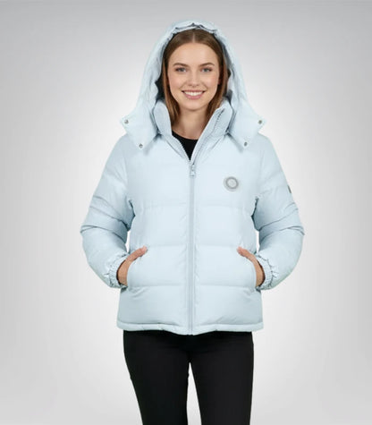 Men’s baby blue Trapstar Irongate jacket – streetwear puffer style
