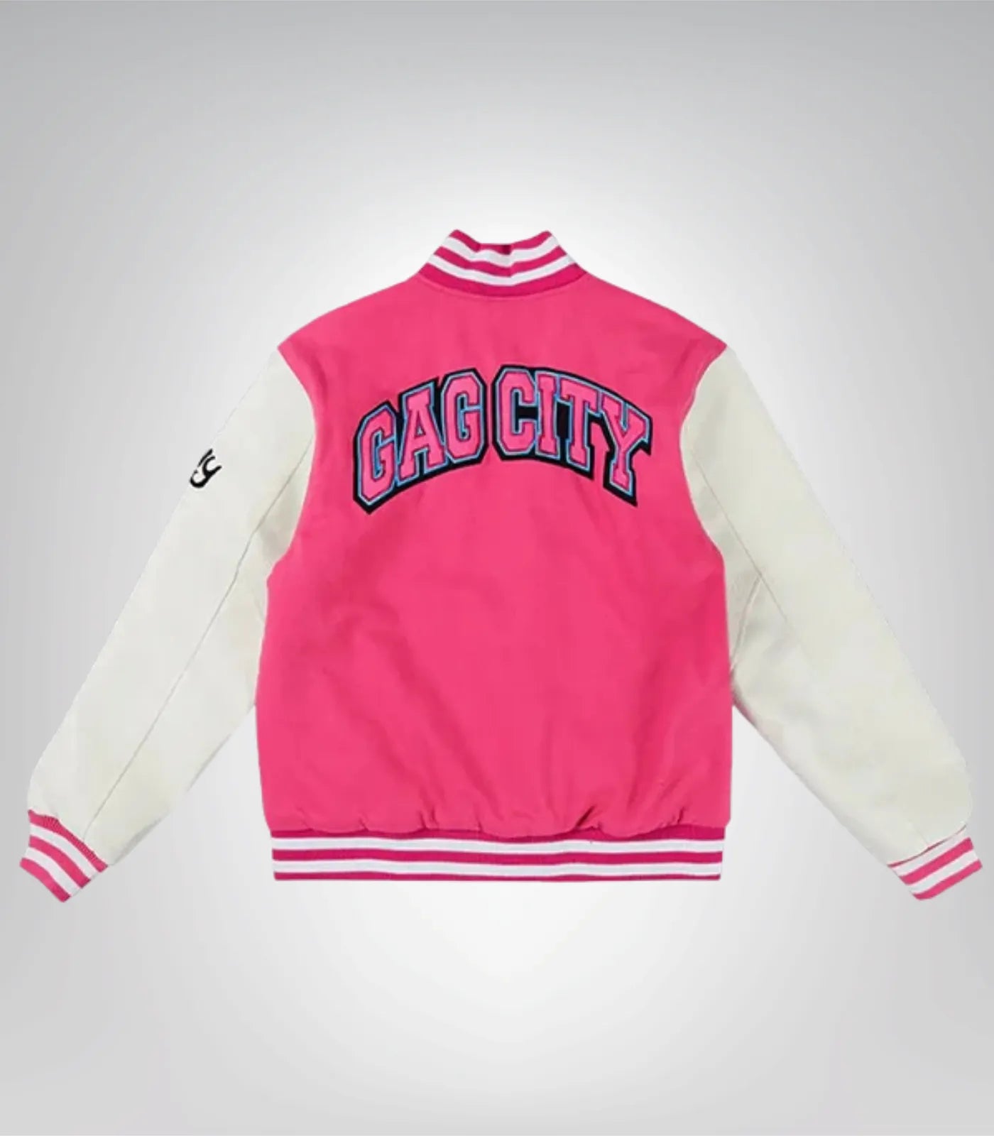 Gag City Inspired Women’s Pink Varsity Jacket
