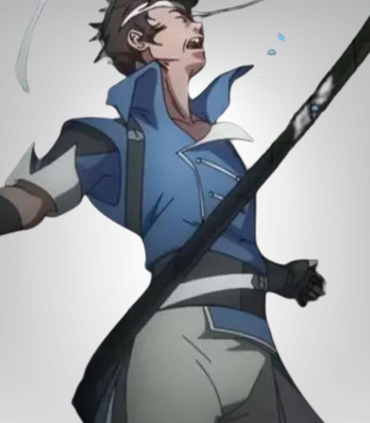 Castlevania Nocturne 2023 Richter Belmont Blue Trench Coat