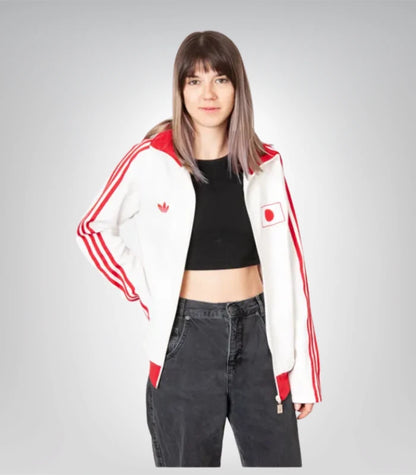 Women’s Adidas Japan track jacket – classic three-stripe athletic outerwear