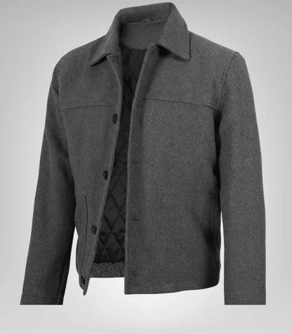 Kevin’s men’s wool-blend jacket in gray – elegant tailored winter layer