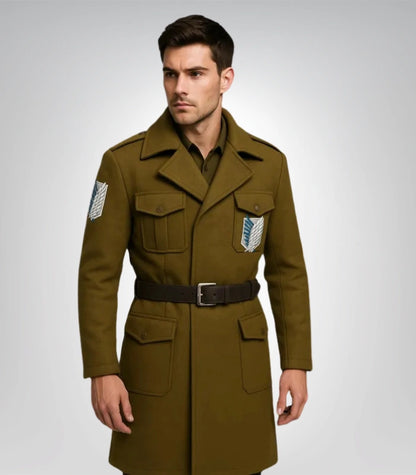 Attack on Titan cosplay jacket – Scouts Regiment trench coat for fans