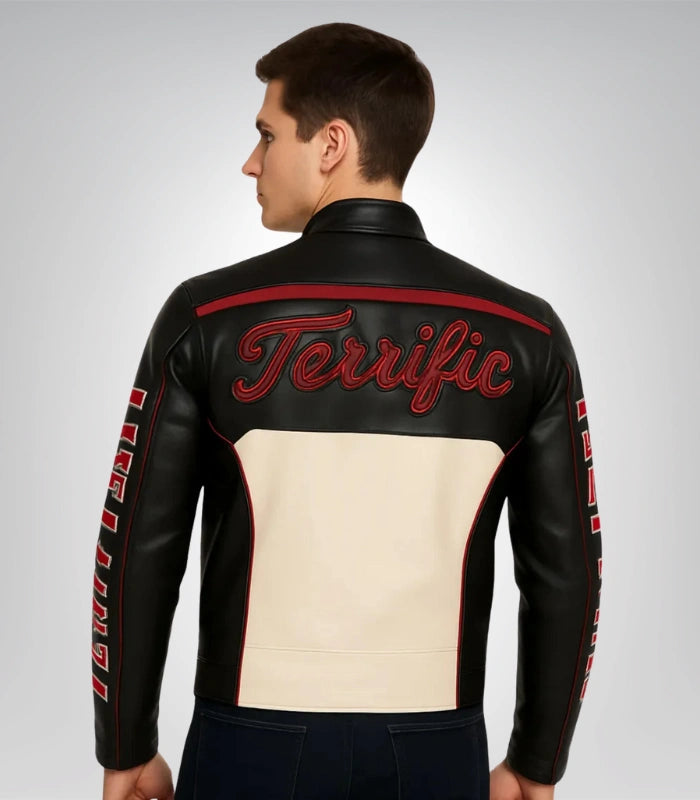 Mr. Terrific Fair Play Leather Jacket Cosplay Halloween Costume
