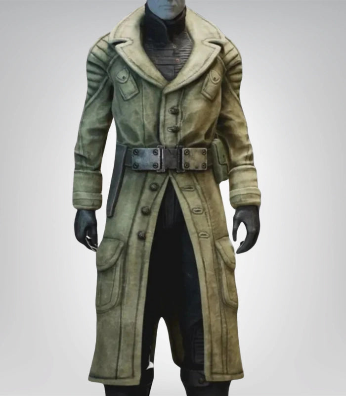 Men’s Fallout 3 leather coat – Colonel Autumn cosplay outerwear