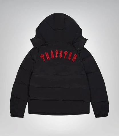 Premium Trapstar black puffer jacket – glossy streetwear design