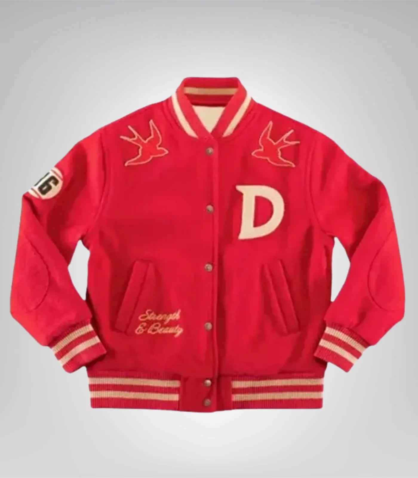 Captain Maggie Quinn Inspired Red Varsity Jacket – Going Dutch Style