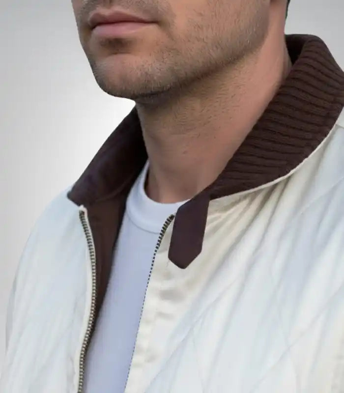 Classic satin quilted Drive jacket – men’s movie cosplay outerwear