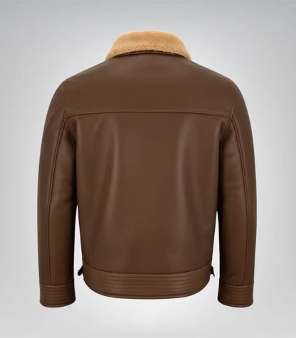 Genuine sheepskin B3 bomber jacket for men – vintage aviator style