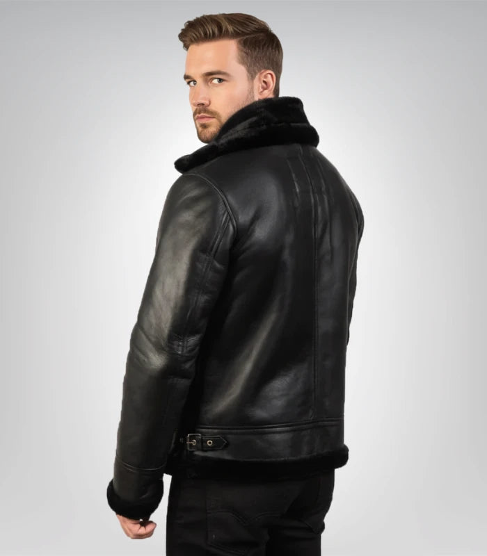 Stylish Francis B-3 aviator jacket in genuine leather