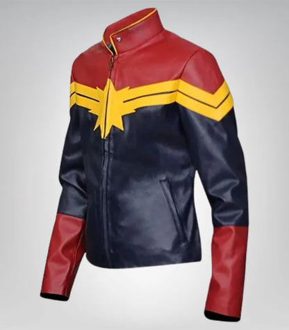 Real leather Captain Marvel costume – cosplay and Halloween outfit
